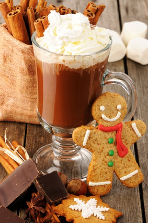 Photo Of Hot Chocolate At Christmas Photo Of Hot Chocolate At Christmas