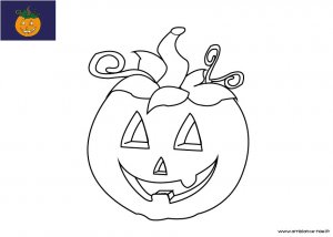 Coloriage d'Halloween à imprimer pour les enfants, Jack O'lantern 