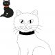 Coloriage d'Halloween à imprimer pour les enfants, Le chat noir