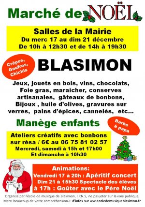 Marché de Noël à Blasimon Marché de Noël à Blasimon