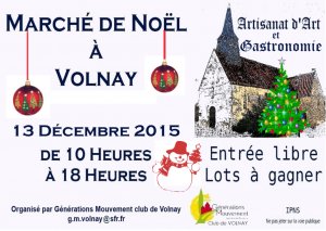 Marché de Noël à Volnay Marché de Noël à Volnay